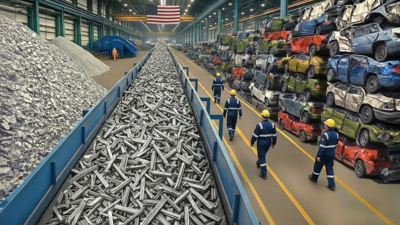 Comment c'est fait : Le Recyclage de Vieilles Voitures, Plusieurs Millions Transformées en Acier !