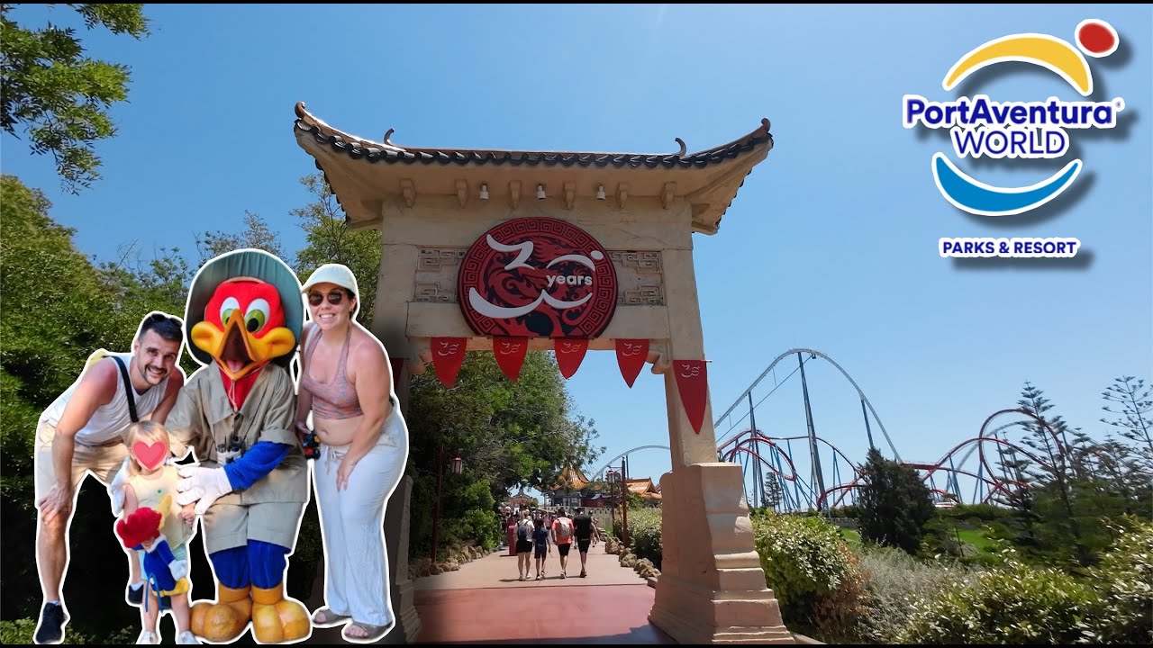 Vlog 2 ▶️ PORT AVENTURA🎢 en VERANO con niños pequeños 👪 y ¡30 ANIVERSARIO!🎉