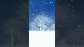 Snowy Forest Beneath The Blue Sky