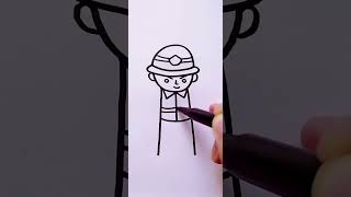 This is how to draw firefighters in seconds! #simple strokes #parenting This is how to draw firefighters in seconds! #simple strokes #parenting