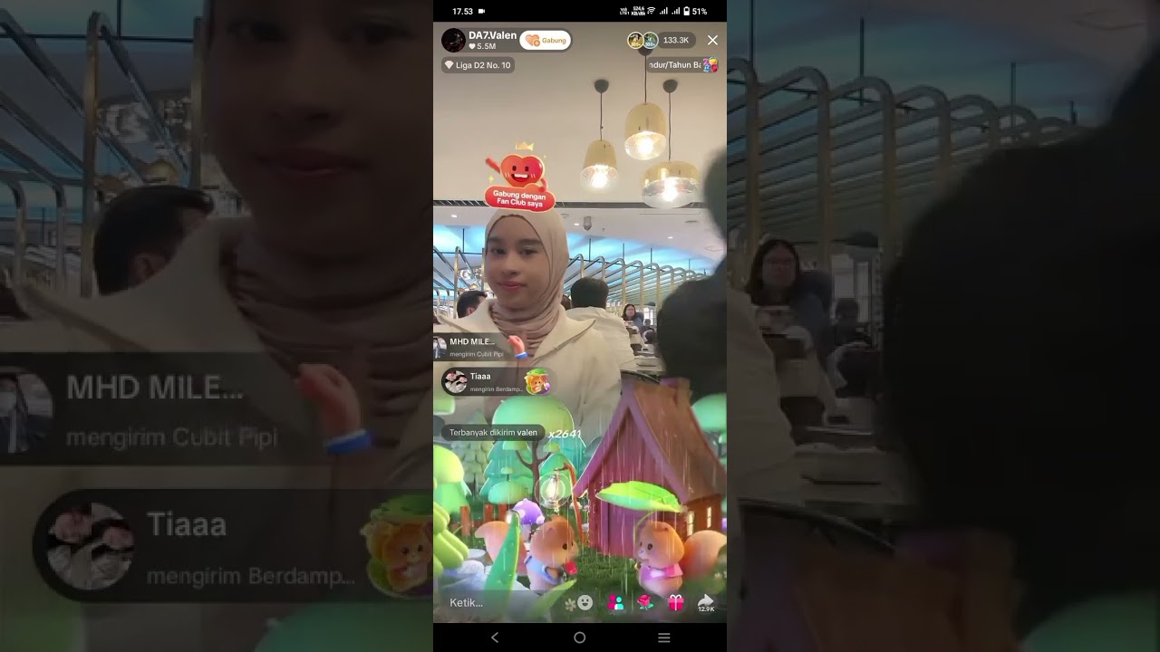 Sweet nya MILEN (MILA,VALEN ) makan bareng di Mall 