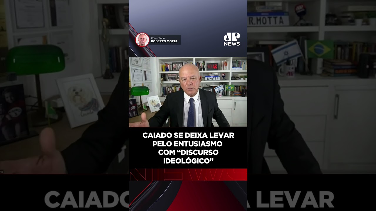 Caiado se deixa levar pelo entusiasmo com "discurso ideológico"<span class=
