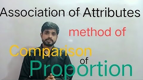 #associationofattributes#statistics#comparisionofproportion #attributes by | Shan Sir SP |