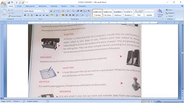 Class 3 Computers  Lesson 1 Part 2