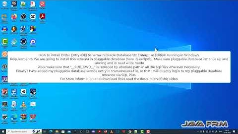 How to install OE schema in Oracle Database 12c running in Windows - Order Entry Schema