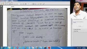 Dynamic Method Dispatch Java