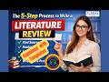 The 5-Step Process to Write a Literature Review | LARA’s Essays #education #literaturereview
