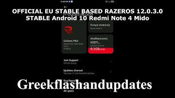 OFFICIAL EU STABLE BASED RAZEROS 12.0.3.0 STABLE Android 10 Redmi Note 4 Mido
