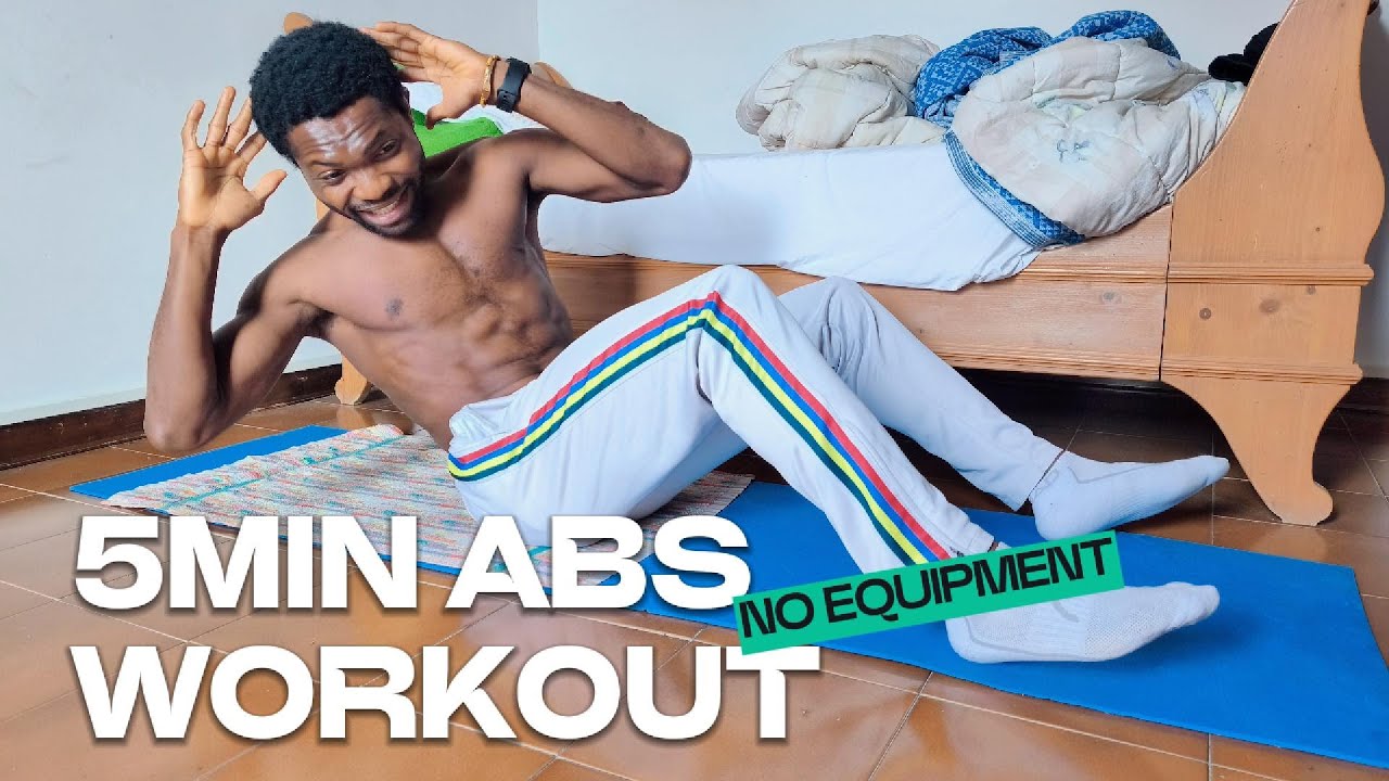 5 Minutes Abs Workout No Equipment Needed - YouTube