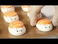 🍣미니오븐으로 연어초밥 캐릭터 머랭쿠키 만들기🍣 Making Salmon Sushi Character Meringue Cookies Using Mini Oven