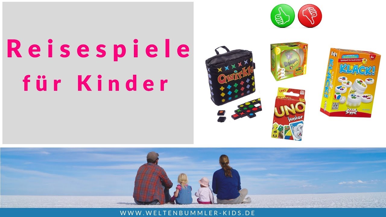 Spiele für Kinder auf Reisen // Produkttest Reisespiele ab 3 Jahren