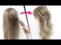 簡単！可愛い！くるりんぱだけ！ピンなし！ゆるふわハーフアップアレンジ！Half Updo|Half Up Half Down | HALF UP HAIRSTYLE