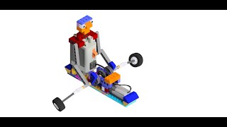 Rowing Lego power function [Building instruction]