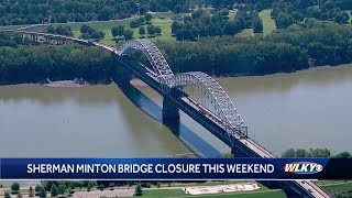 Sherman Minton bridge shutdown: Westbound I-64 closes this weekend