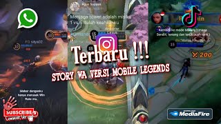 Kumpulan Story WA Kata Kata Versi Mobile Legend Terbaru || Story wa ML ~2