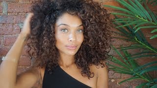natural curly hair routine