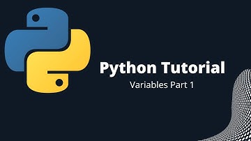 Python Tutorial - Variables Part 1