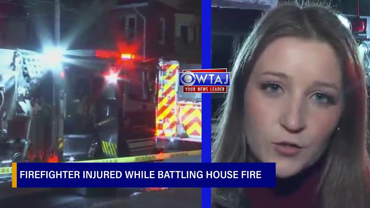 Firefighter injured while battling house fire | WTAJ - YouTube