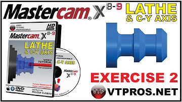 Mastercam X8-X9 LATHE & C-Y AXIS 2.10 Cutoff Operation - vtpros.net