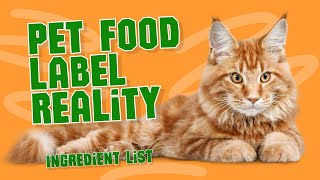 The Ingredient List On A Pet Food Label