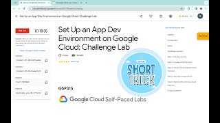 Set Up an App Dev Environment on Google Cloud: Challenge Lab || #qwiklabs || #GSP315 @quick_lab screenshot 1