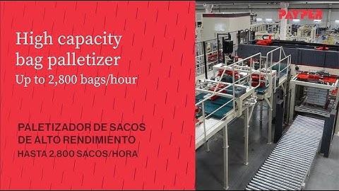 High Capacity Bag Palletizer