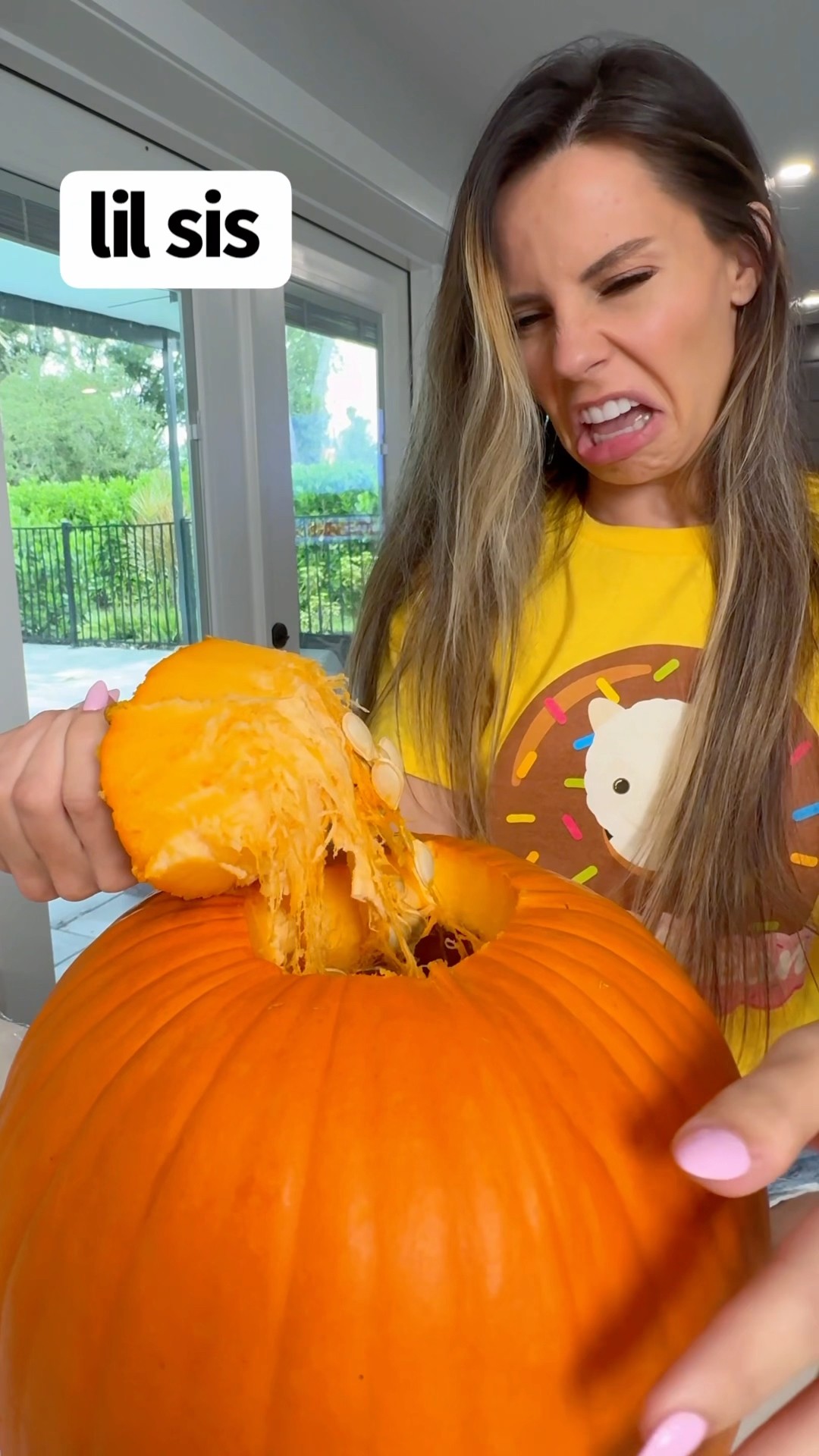 WHEN YOUR PUMPKIN EXPLODES YOUR MOM