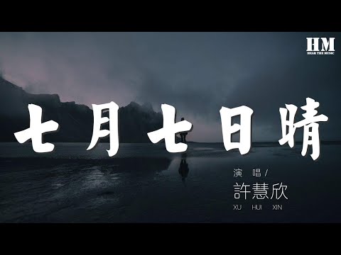 許慧欣 - 七月七日晴『七月七日晴 忽然下起了大雪』【動態歌詞Lyrics】