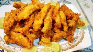 طريقة عمل السبيط المقلى وسر التبيله من أشهر مطعم سمك?fried squid