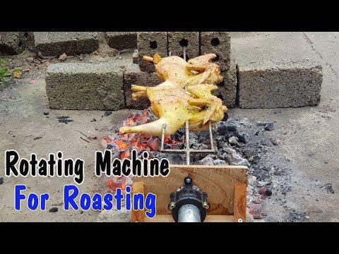 How To Make A Simple Rotating Machine For Roasting