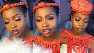 Achieving an Igbo Bridal Makeup on my Clent/Makeup Tutorial 