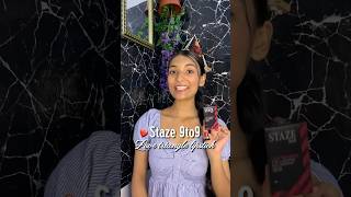 STAZE 9to9 LOVE TRIANGLE 3in1 LIPSTICK | swatches of shade 01 and 02❤️#shortsyoutube #staze9to9