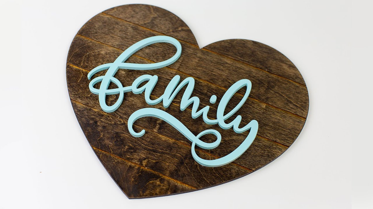 DIY Wood Sign Laser Cutter Family ShipLap Laser Cutting Project