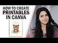 How to Create Printables in Canva to SELL ON ETSY