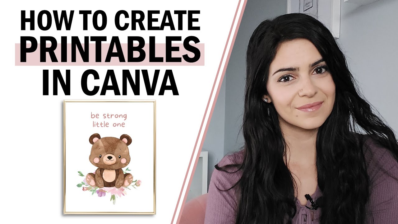 How to Create Printables in Canva to SELL ON ETSY - YouTube