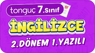 7.Sınıf İngilizce 2.Dönem 1.Yazılıya Hazırlık 📑 #2024