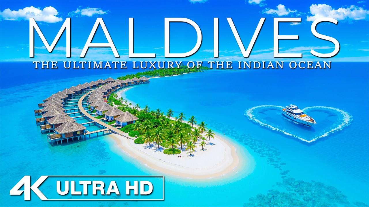 [4K] Мальдивы 🇲🇻 Deep Voyage | Роскошные виллы на воде и рай в Индийском океане