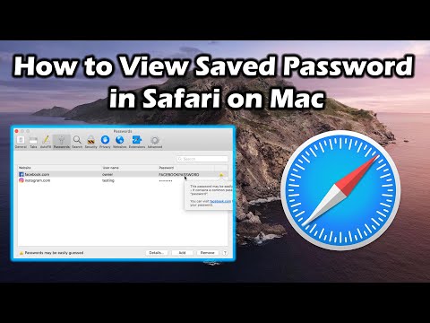 How to View a Saved Password in Safari on Mac