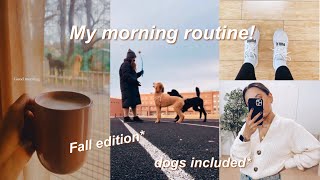My REAL fall morning routine 2022 | gloomy weather &amp; staying productive | cozy morning routine |