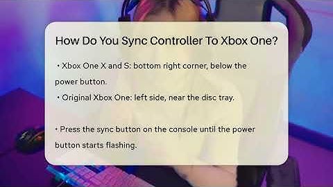How Do You Sync Controller To Xbox One? - Video Gamers Vault