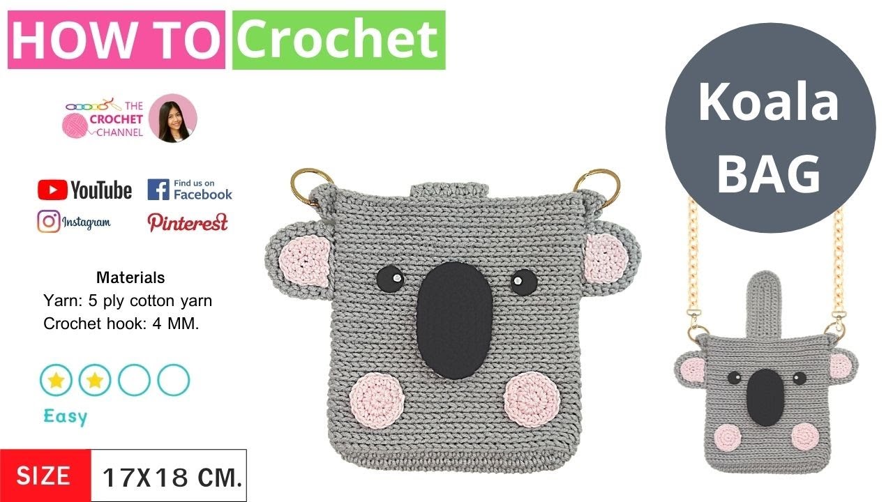 5 Little Monsters: Crochet Backpack Buddies- Bear and Koala