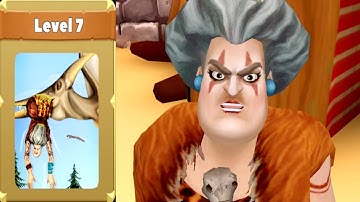 Scary Teacher Stone Age Level 7 Gameplay Walkthrough | Top Action Games1