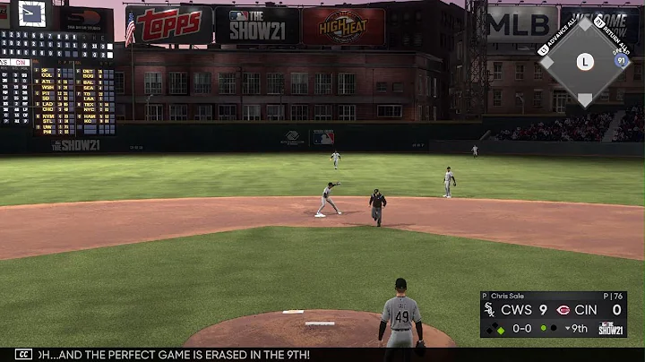 MLB The Show 21: Chris Sale loses perfect game in ...
