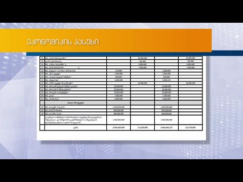 ფინანსთა სამინისტრო: ინვესტიციების რაოდენობა 4 მილიარდ ლარს გადასცდა