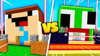 Noob Vs Pro Impossible Minecraft House Build Off Challenge! ( Noob1234 vs Unspeakable)