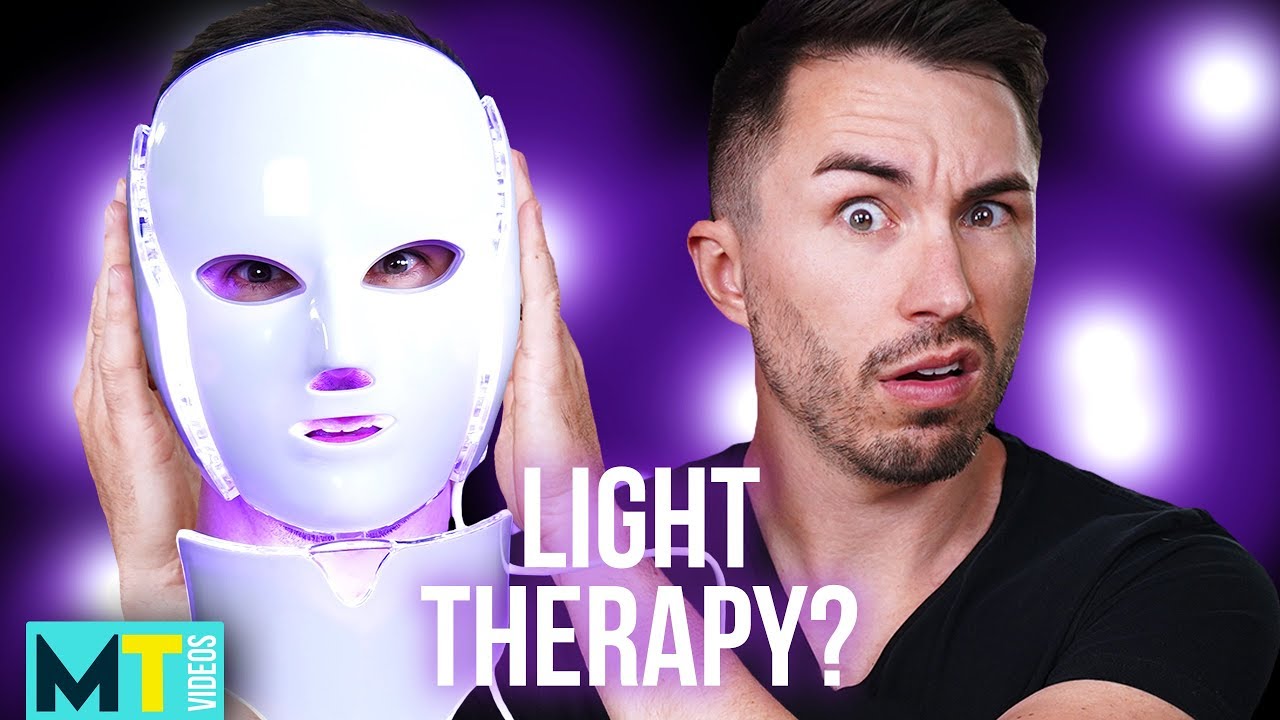 Men Try Weird Light Therapy Masks from Amazon - YouTube