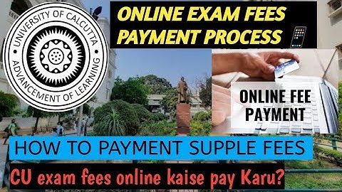 CU ONLINE EXAM FEES PAYMENT | SUPPLE FEES PAYMENT PROCESS📱|How to pay exam fees |CalcuttaUniversity