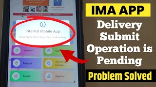 Delivery Submit Operation is Pending
