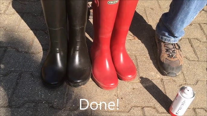 Resolving White Residue Issues on Burberry Rain Boots