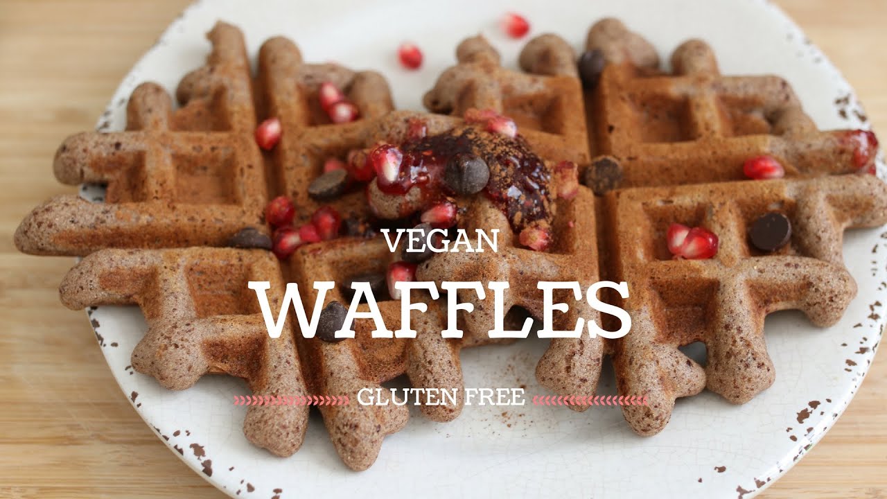 SWEET WAFFLES- EASY & QUICK  RECIPE -VEGAN-PLANT BASED-GLUTEN FREE